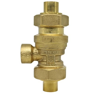 Watts 3/4 in. Bronze FPT x FPT Double Check Valve Assembly Backflow  Preventer 007M3QT - The Home Depot