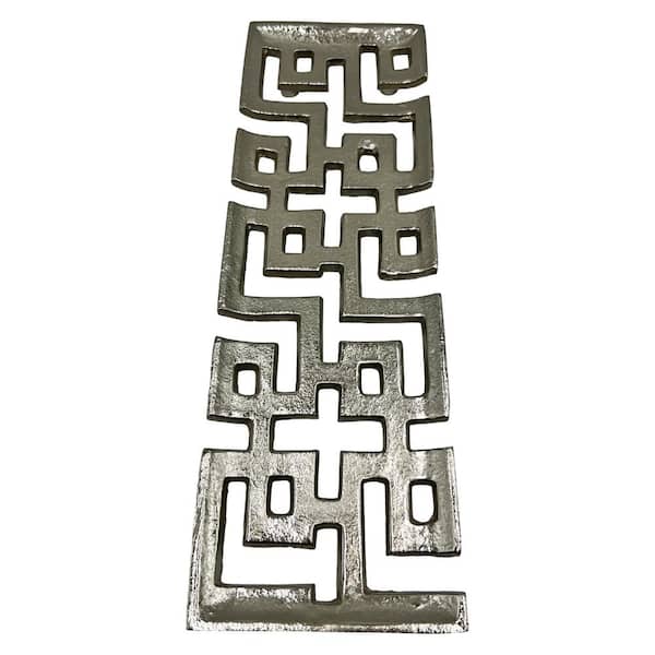 Aluminum Rectangle Silver Decorative Tray