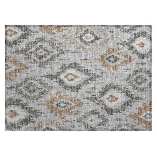Chantille Machine Washable Indoor/Outdoor Abstract ACN3073 Gray 3 ft. x 4 ft. Area Rug