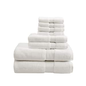 800GSM 8-Piece Cream 100% Premium Long-Staple Cotton Bath Towel Set