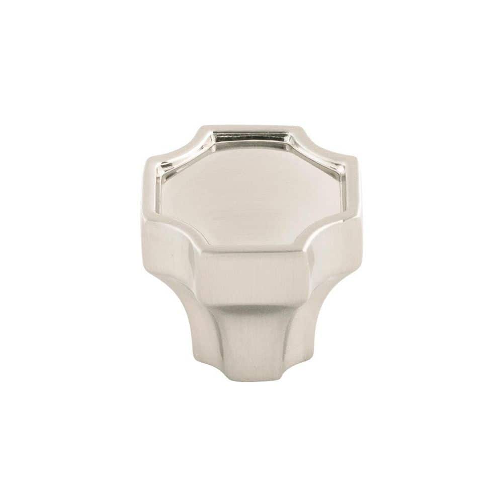 Monarch Collection Knob 1-1/4 Inch x 1-1/4 Inch Satin Nickel Square Cabinet Knob price history on PriceWatchPro