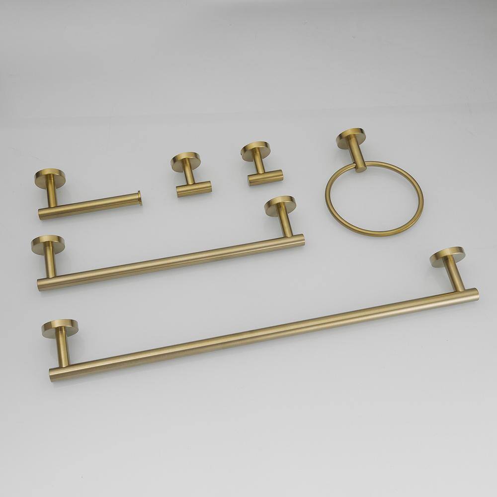 Brushed Gold 24-Inch Metal Bathroom Hardware Set