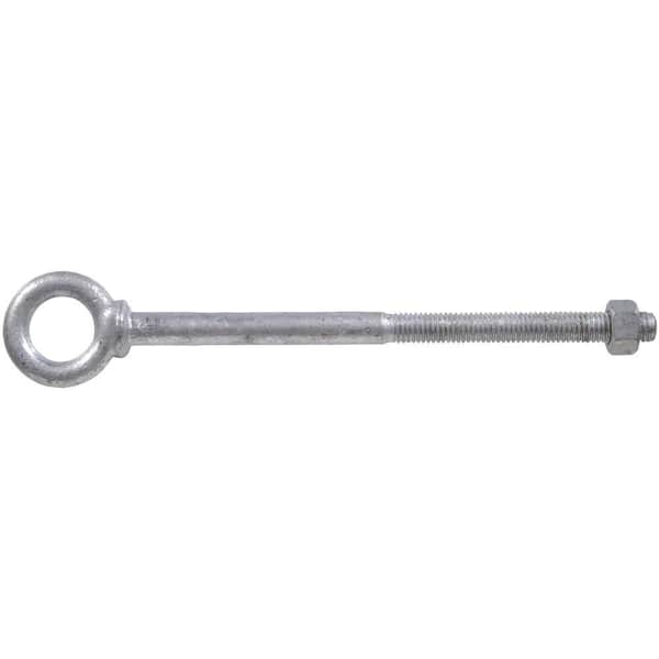 1/2-13 x 8 in. Forged Steel Hot-Dipped Galvanized Eye Bolt with Hex Nut in Shoulder Pattern (5-Pack)