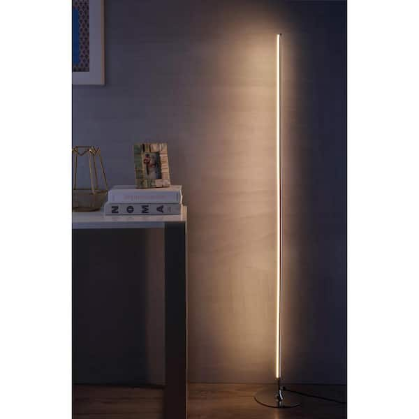 Iris 59.5 in. Chrome Integrated LED Floor Lamp