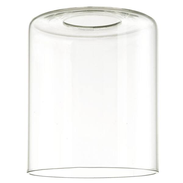 Westinghouse 5 in. Clear Cylinder Shade with 2-1/4 in. Fitter and 4-5/ ...