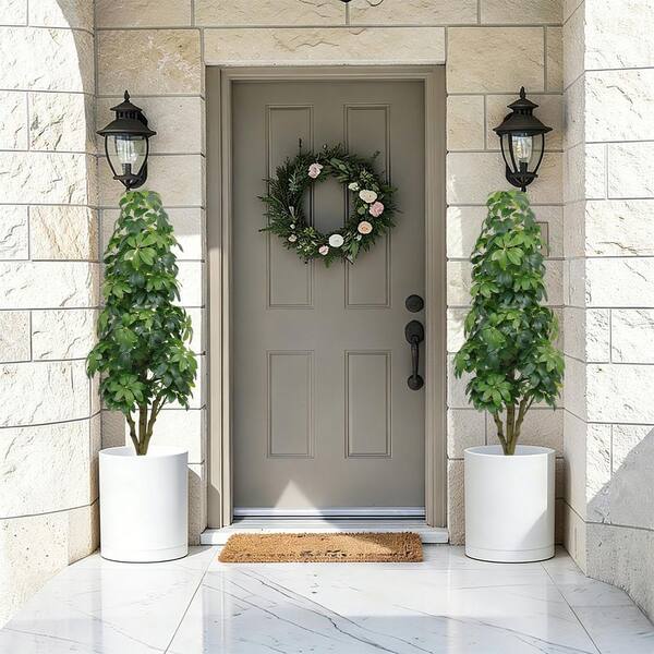 Racxily 63 in. Indoor Artificial Tree with Full Foliage in Pot YDQ
