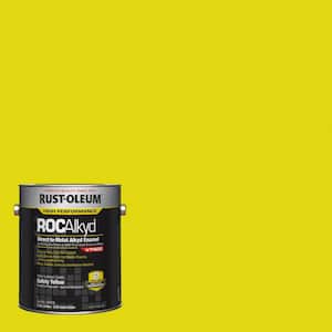 1 Gal. ROC Alkyd V7400 Direct-to-Metal Gloss Safety Yellow Interior/Exterior Enamel Paint (Case of 2)