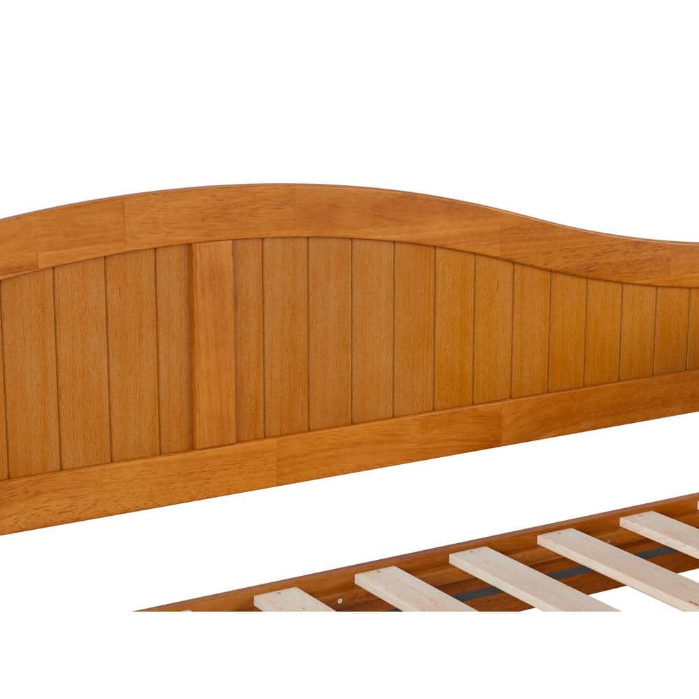 Nantucket Light Toffee Twin Wood Daybed with Trundle