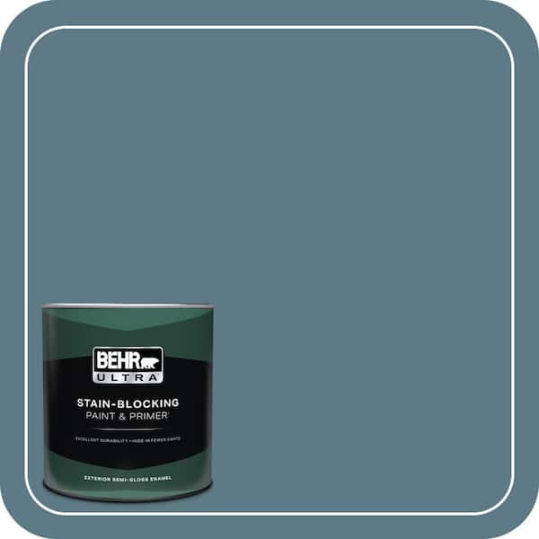 BEHR ULTRA 1 qt. #ECC-54-2 Country Lake Semi-Gloss Enamel Exterior Paint & Primer