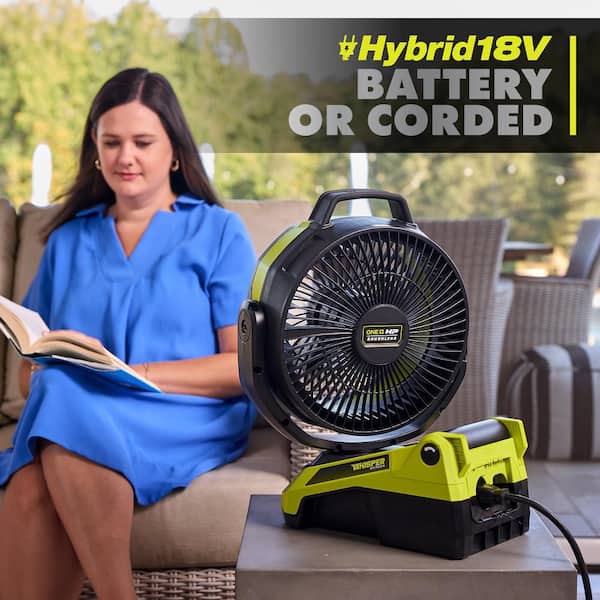 RYOBI ONE+ 18V Cordless Hybrid WHISPER SERIES 9 in. Oscillating
