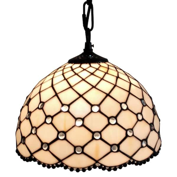 Amora Lighting Tiffany Style Jewel Hanging Lamp