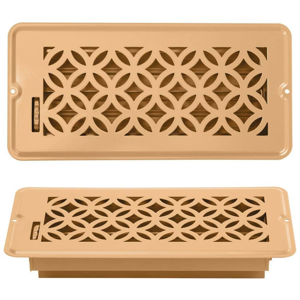 2-Piece Bath Accessory Set in Yellow, 4 x 10 in. Adjustable Decorative Vent Covers for Home Floor Ceiling price history on PriceWatchPro