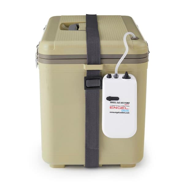 Engel 19 qt. Insulated Live Bait Fishing Dry Box Cooler with Water Pump,  Tan ENGLBC19-N-TAN - The Home Depot