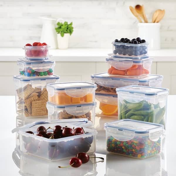 URBAN GREEN Stackable Glass Jars With Bamboo Trays, Food Storage
