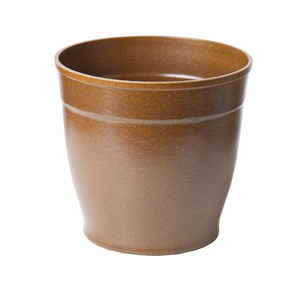 Bloomsz 8 in. Brown Bio-Degradable Rice Hulls Patio Pot