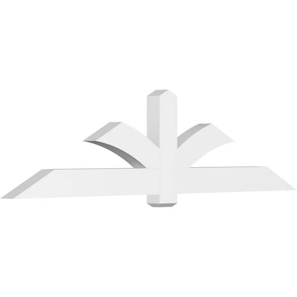 Ekena Millwork Redmond 96 in. W x 24 in. H x 4 in. D Signature Polyurethane Bracket