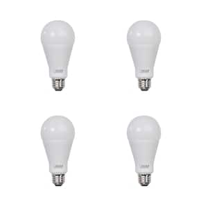 200-Watt Equivalent A21 Non-Dimmable High Brightness Frosted E26 Medium Base LED Light Bulb, Bright White 3000K (4-Pack)