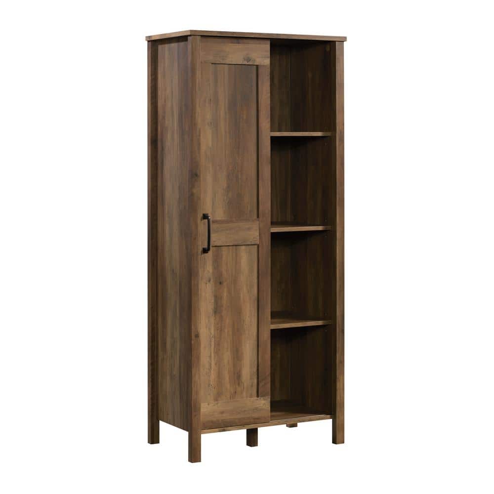 Rural Pine Freestanding Adjustable Shelving Storage Cabinet