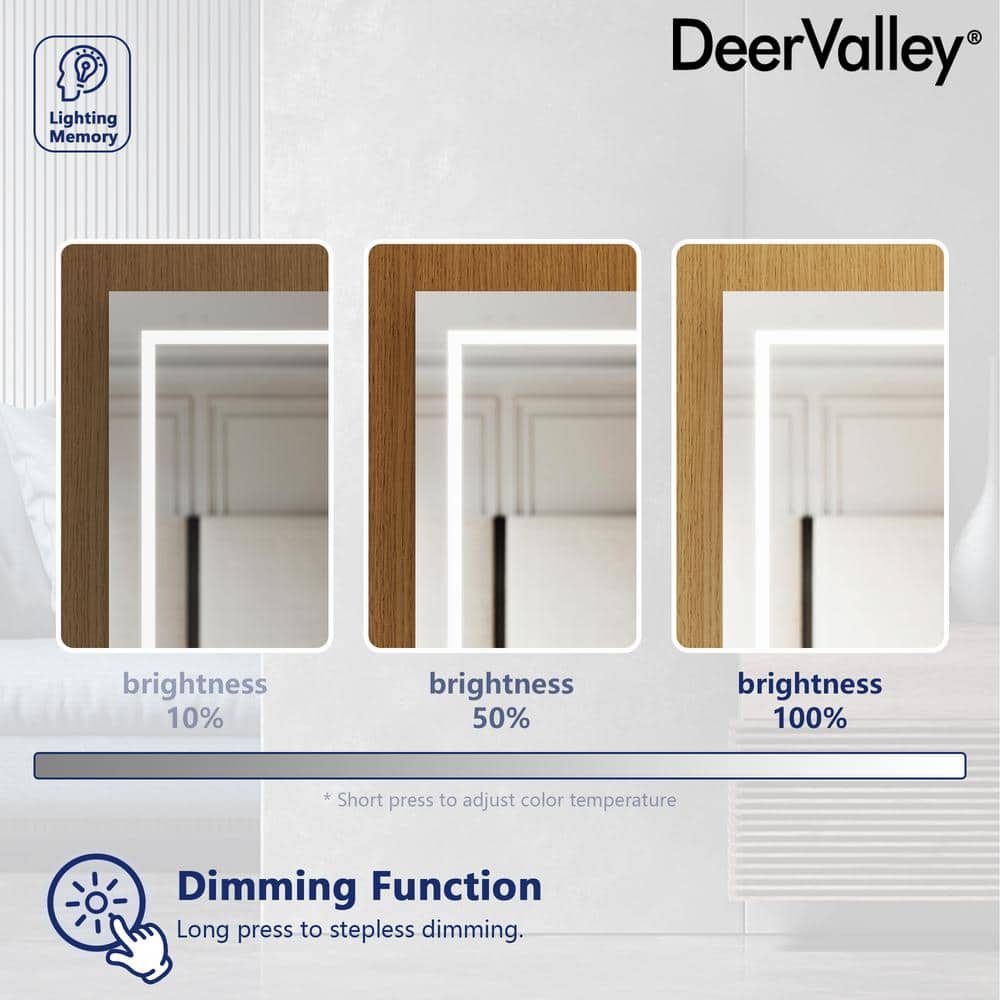 48'' Wide White LED Wall Mounted Medicine Cabinet with Mirror