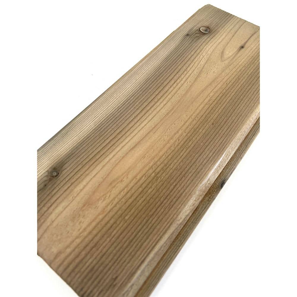 Dingewood 1 in. x 6 in. x 8 ft. Vintage Clay Brown, Cedar Tongue & Groove R