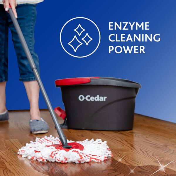 O-Cedar Rinse Clean Spin Mop, Easywring, Refill