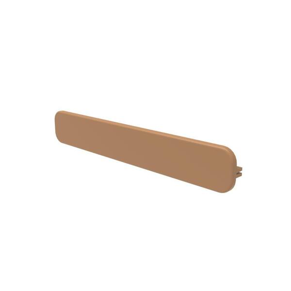 Veranda Step-Clip Brown Vinyl Deck Board End Cap (20/pack) 73048525