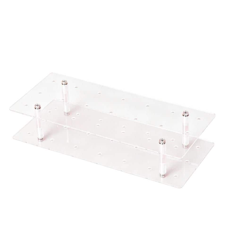 1-Tier Clear Acrylic Cake Stand with 21 Holes for Weddings, Baby Showers, Birthday, and Party（1-Pack) price history on PriceWatchPro
