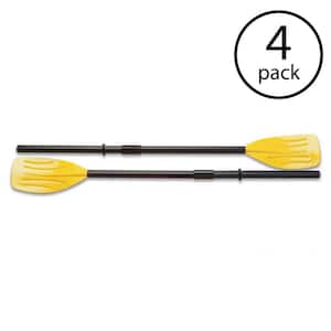 48 in. Paddles Plastic Ribbed French Oars for Inflatable Boat (4-Pack)