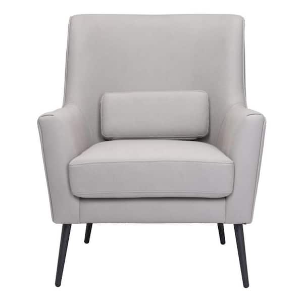 HomeRoots Gray Arm Chair Set of 1