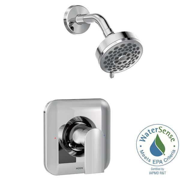 MOEN Genta LX 1-Handle Wall-Mount Shower Only Faucet Trim Kit in Chrome (Valve not Included)
