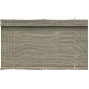 Driftwood Cordless Light Filtering Interior/Exterior Matchstick Bamboo Blind Manual Roll-Up Shade 72 in. W x 72 in. L