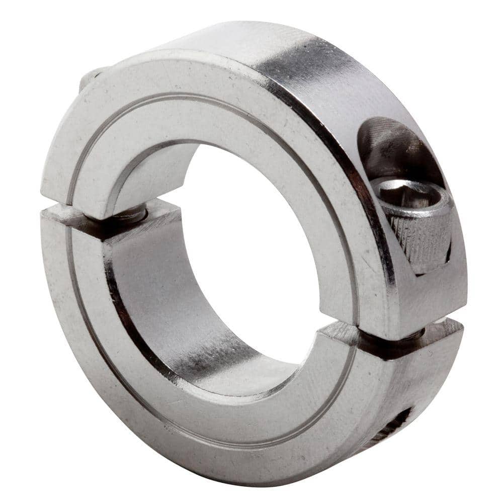 One-Piece Clamping Collar 2 Zinc Plated Steel Pack of 5
