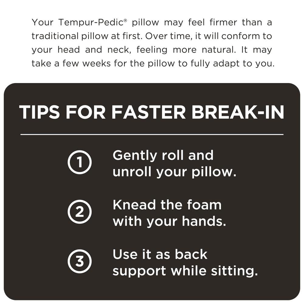 Tempur-Pedic White Memory Foam Maternity Body Pillow
