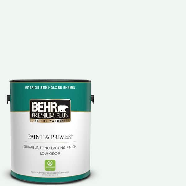 BEHR PREMIUM PLUS 1 gal. #T13-14 Heavy Sugar Semi-Gloss Enamel Low Odor Interior Paint & Primer