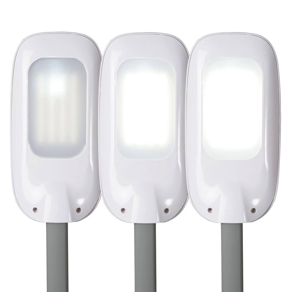 ClearSun White LED Floor Lamp with Adjustable Magnifier - 22.5"