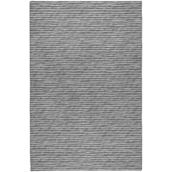 Dream Shag Premium Machine Washable Abstract ADS138 Gray 5 ft. x 7 ft. 6 in. Area Rug
