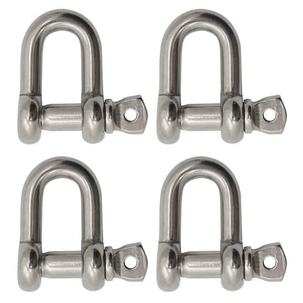 Extreme Max BoatTector Stainless Steel Chain Shackle - 5/16 in., 4-Pack