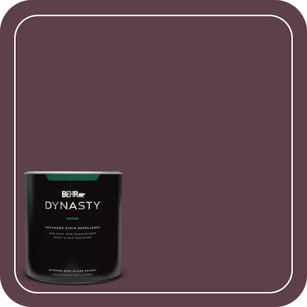 BEHR DYNASTY 1 qt. #QE-63 Napa Wine Semi-Gloss Enamel Interior Stain-Blocking Paint and Primer