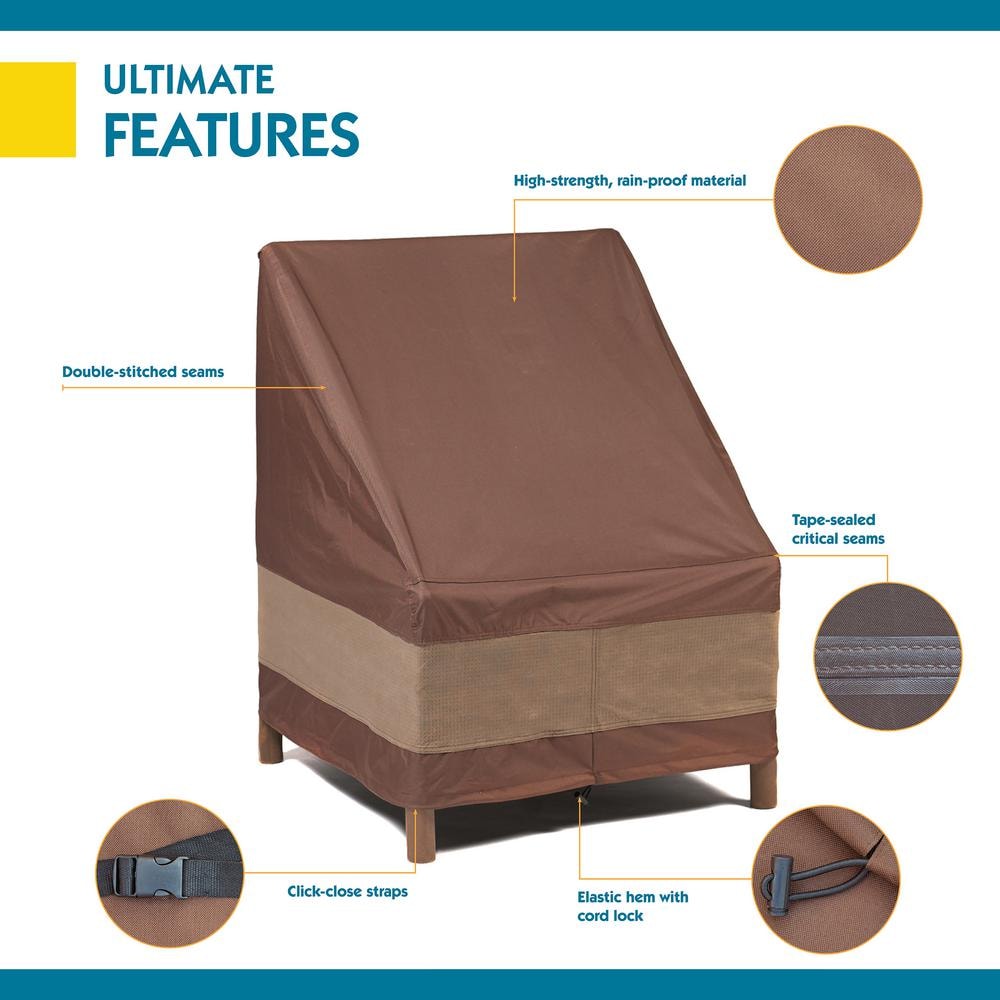 Mocha Cappuccino Waterproof 36 Inch Patio Chair Cover