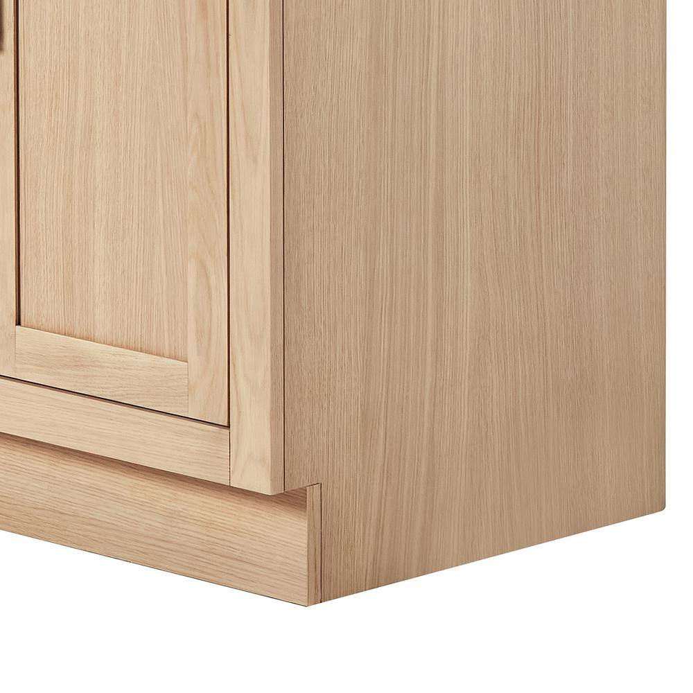 Hepburn 31" Oak Single Sink Vanity with Carrara Marble Top