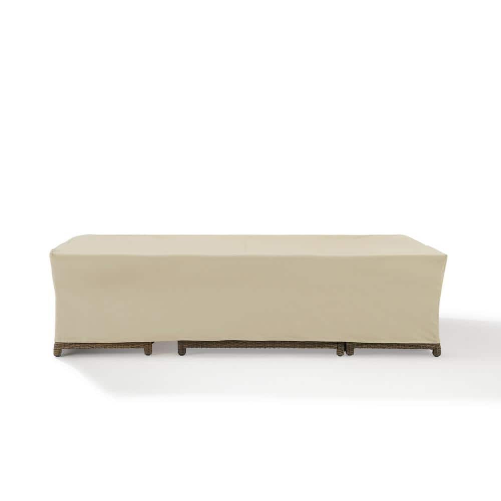 Tan Heavy-Duty Vinyl Large Outdoor Patio Furniture Cover
