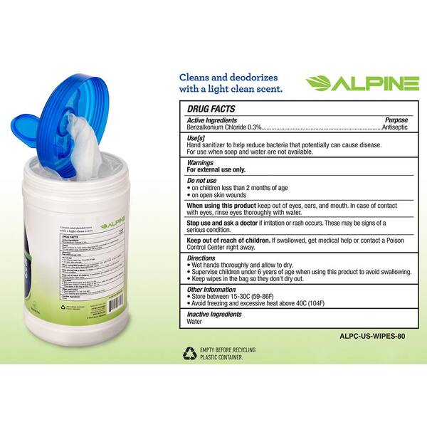WIPE OUT ANTIBACTERIAL WIPES FRESH SCENT- benzalkonium chloride