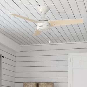 Cassius 44 in. Indoor/Outdoor Fresh White Ceiling Fan For Patios or Bedrooms