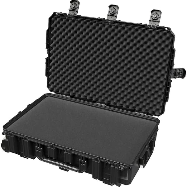 Seahorse 21.1 in. x 31.86 in. x 9.1 in. Large Rolling Watertight Tool Case with Foam