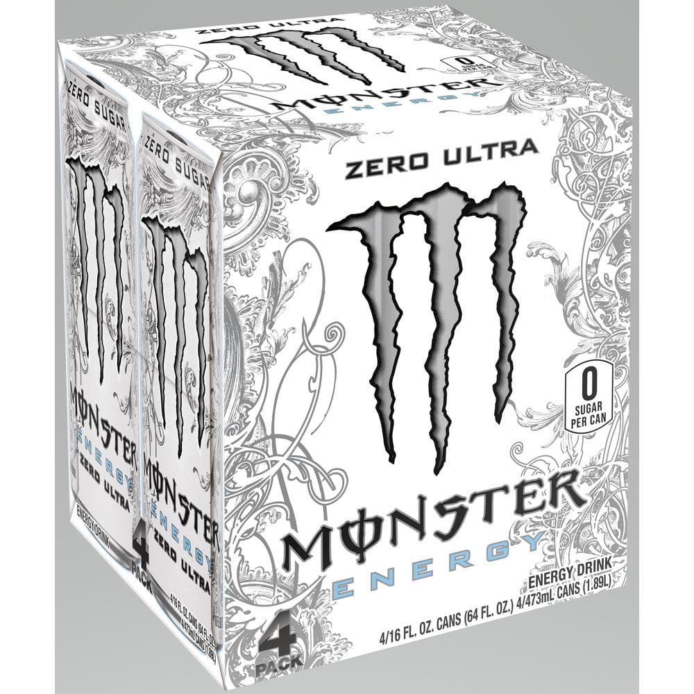 Juice Monster Energy 3 Flavor Variety Pack, 16 oz Cans, Pack of 12