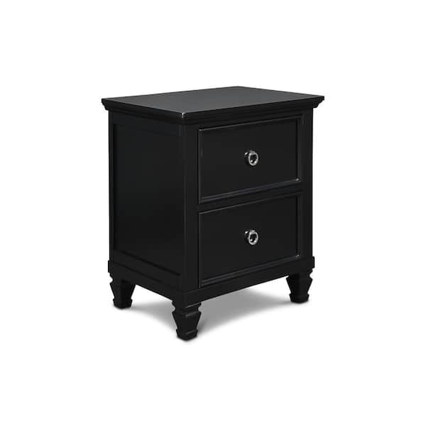 NEW CLASSIC HOME FURNISHINGS New Classic Furniture Tamarack 2-drawer Nightstand, Black