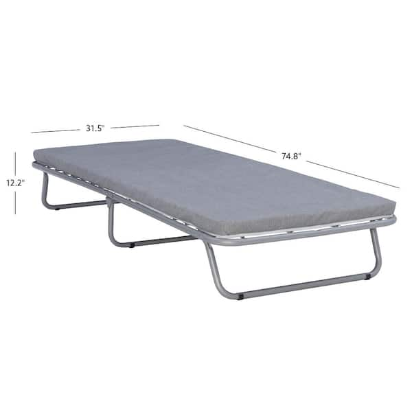 Folding metal store cot