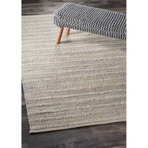 Natural Bleach Illusion Blue / Infinity Beige 7 ft. 9 in. x 9 ft. 9 in. Patterned Area Rug