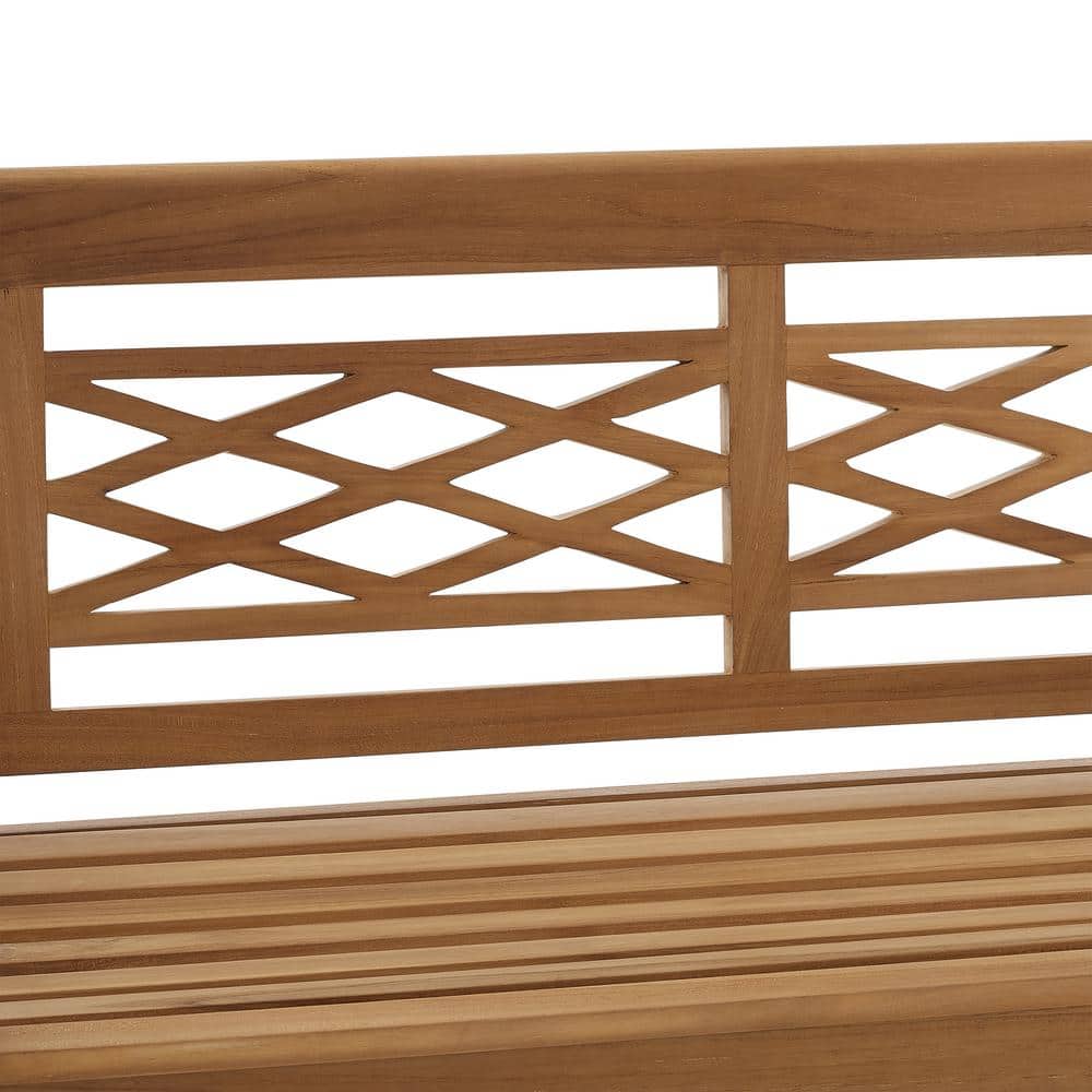 Olivier 50'' Teak Wood Traditional Indoor/Outdoor Bench