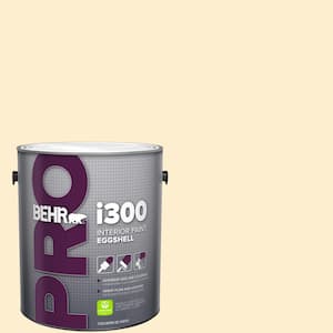 1 gal. #300A-1 Opal Cream Eggshell Interior Paint